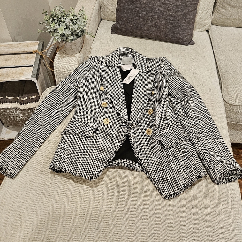Brand new Elie Tahari tweed blazer XS S 2